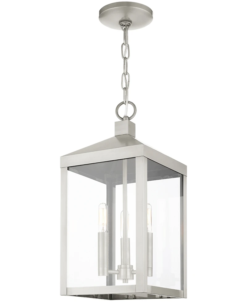 Livex Nyack 3 Light Outdoor Pendant Lantern