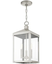 Livex Nyack 3 Light Outdoor Pendant Lantern