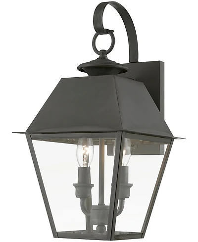 Livex Wentworth 2 Light Outdoor Medium Wall Lantern