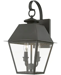 Livex Wentworth 2 Light Outdoor Medium Wall Lantern