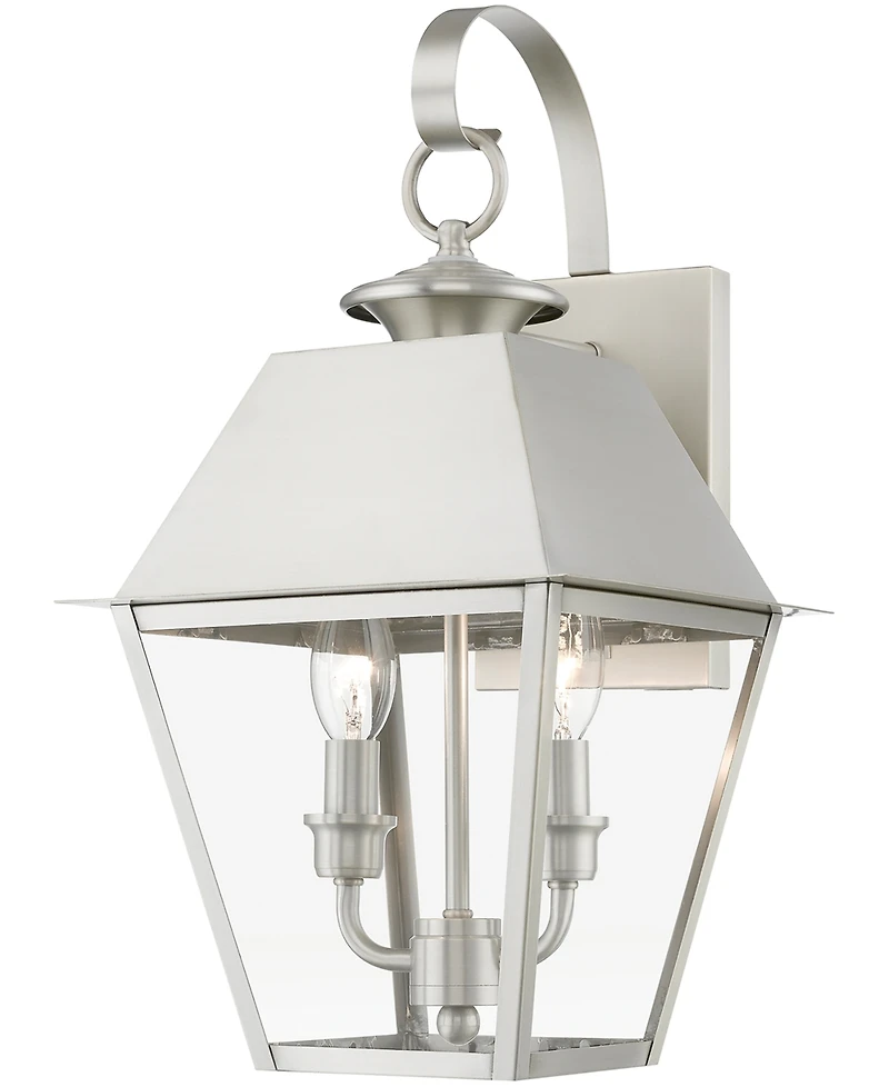 Livex Wentworth 2 Light Outdoor Medium Wall Lantern