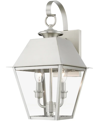 Livex Wentworth 2 Light Outdoor Medium Wall Lantern