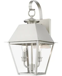 Livex Wentworth 2 Light Outdoor Medium Wall Lantern