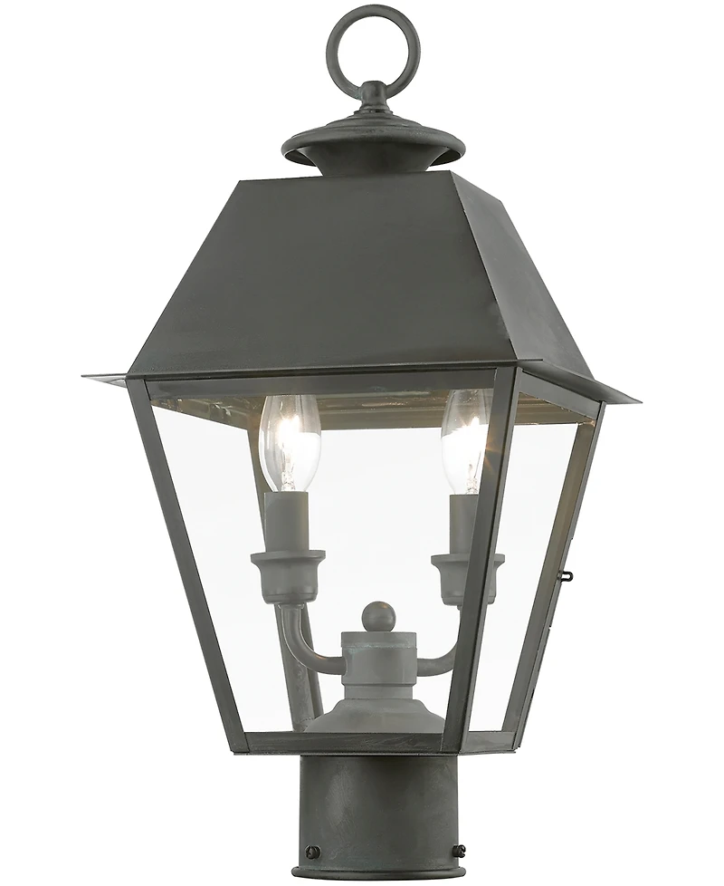 Livex Wentworth 2 Light Outdoor Medium Post Top Lantern