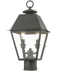 Livex Wentworth 2 Light Outdoor Medium Post Top Lantern