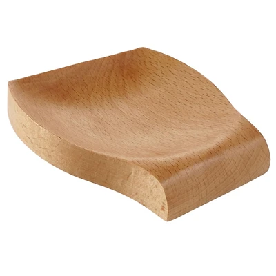 Zulay Kitchen Wood Spoon Rest For Kitchen - Smooth Wooden Spoon Holder For Stovetop