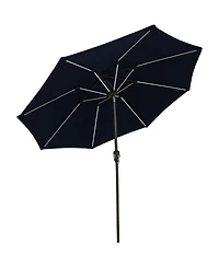 9-Foot Sunbrella Tilting Patio Umbrella with Solar Led Light Bars
