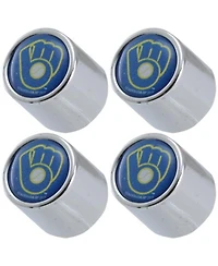Milwaukee Brewers 4-Pack Team Logo Valve Stem Caps