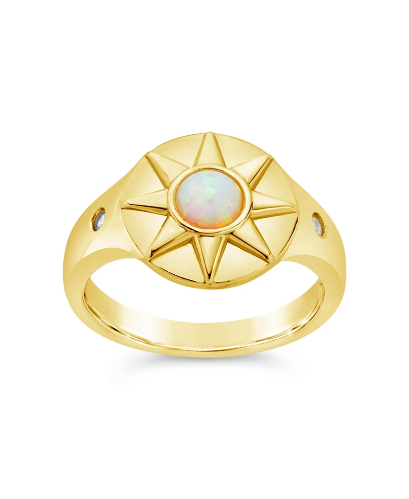 Sterling Forever Sunni Signet Ring