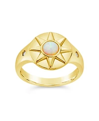 Sterling Forever Sunni Signet Ring