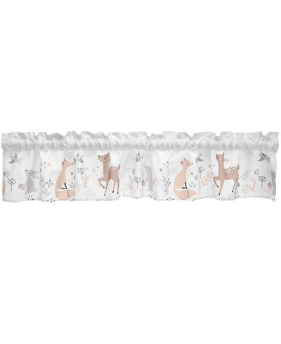 Bedtime Originals Deer Park Gray Window Valance - Deer/Fox