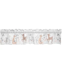 Bedtime Originals Deer Park Gray Window Valance - Deer/Fox