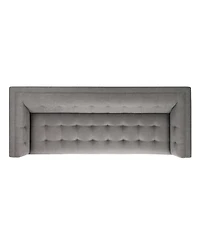 Garnet 85" Linen Tufted Sofa