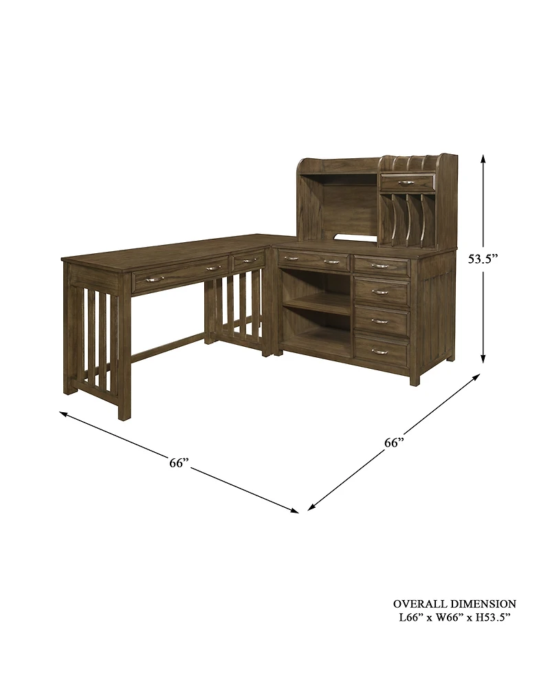 Traine 4-Piece Corner Desk