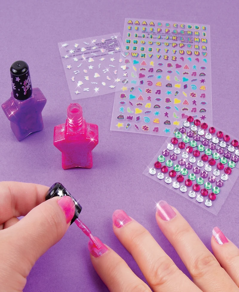 That Girl Lay Lay Express Yo Self Diy Nail Art Bracelets Kit Create 6 Bracelets, Make It Real, Nickelodeon, 209 Pieces, Coordinate Nails Bracelets For