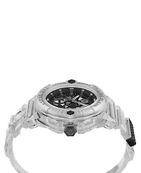Philipp Plein Men's The $kull Transparent Silicone Strap Watch 45mm
