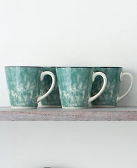 Noritake Colorkraft Essence Jade 4 Piece Mug Set, 12 oz