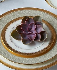 Noritake Odessa Gold Set of 4 Bread Butter and Appetizer Plates, Service For 4