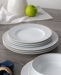 Noritake Linen Road Set of 4 Dinner Plates, Service For 4