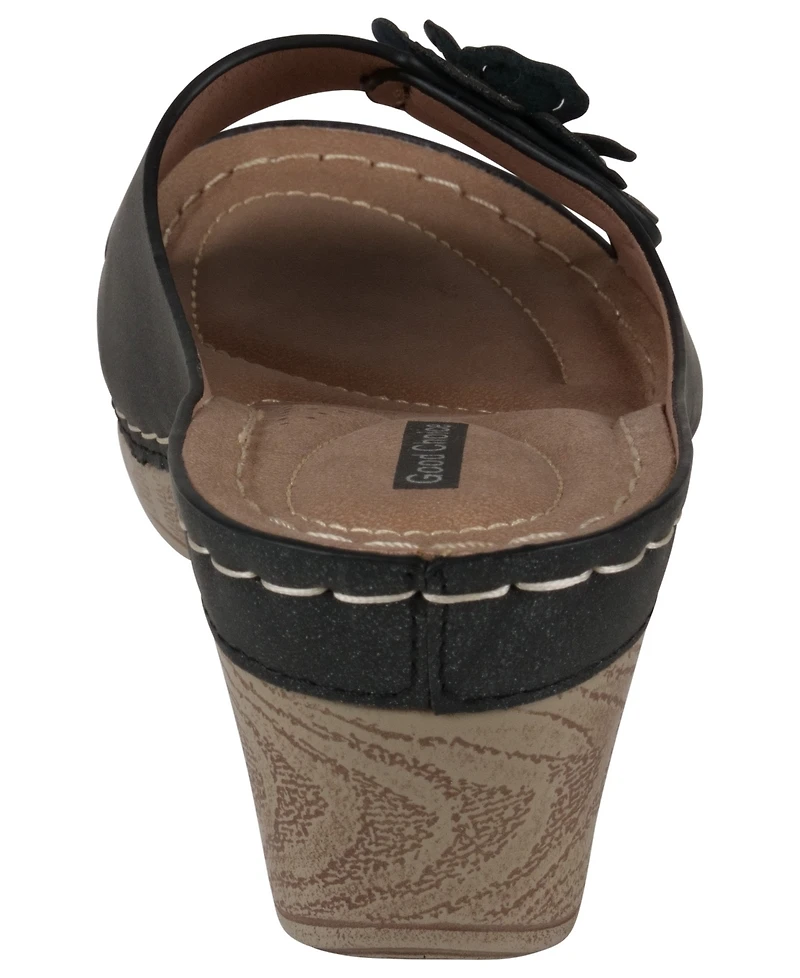 Gc Shoes Women's Naples Flower Wedge Sandals