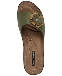 Gc Shoes Women's Naples Flower Wedge Sandals