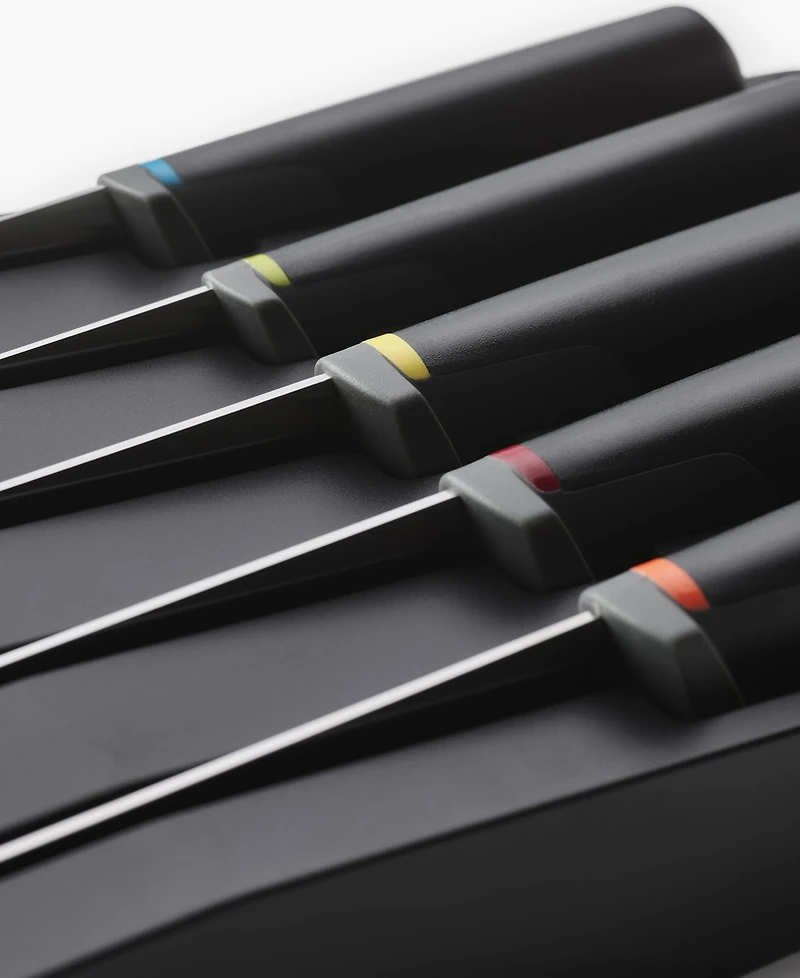 Joseph Joseph Elevate Knives Store 5-Piece Knife Set with in-Drawer Storage Tray