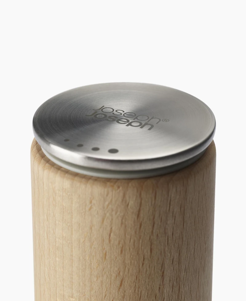 Joseph Joseph Milltop Wood Non-Spill Salt Mill