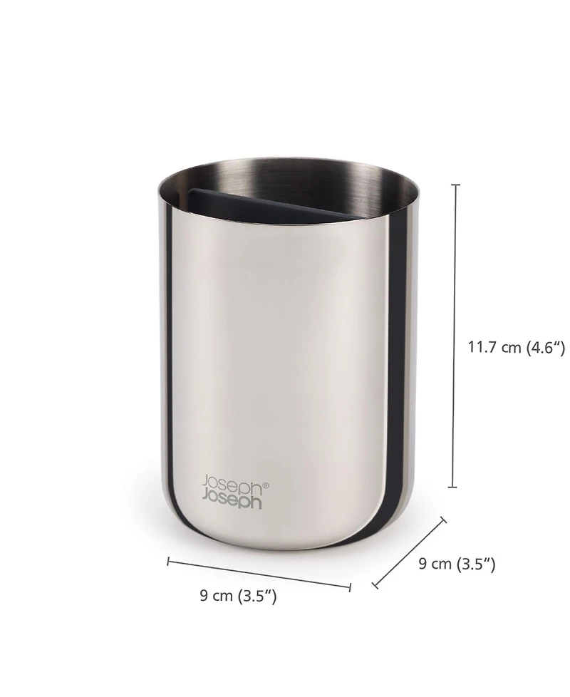 Joseph Joseph Easy Store Luxe Stainless-Steel Toothbrush Caddy