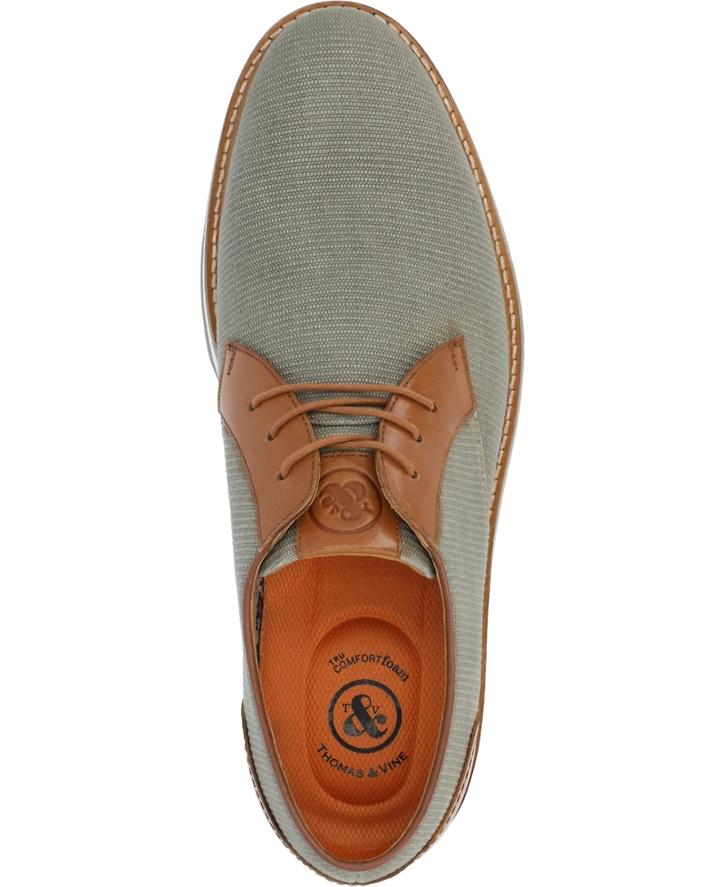 Thomas & Vine Men's Taggert Plain Toe Derby Casual Shoes
