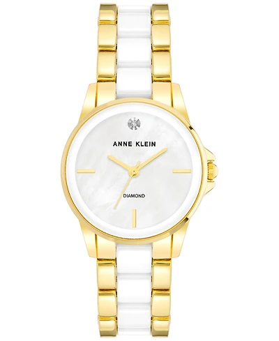 Anne Klein Women's Ceramic & Metal Bracelet Watch 30mm
