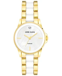 Anne Klein Women's Ceramic & Metal Bracelet Watch 30mm
