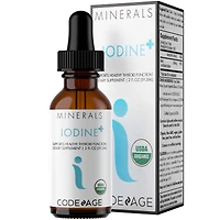 Codeage Usda Organic Iodine Drops – Usda Certified Organic - 250 Mcg Per Serving - 1+ Year Supply - Liquid Iodine Supplement