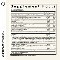 Codeage Clearface Pantothenic Acid, Niacin Supplement, Vitamins A, C, D3, E, Probiotics, Zinc, Riboflavin, Thiamin, L-Lysine Hcl & Omega-3, Niacinamid