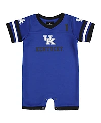 Newborn and Infant Boys Girls Colosseum Royal Kentucky Wildcats Bumpo Football Romper
