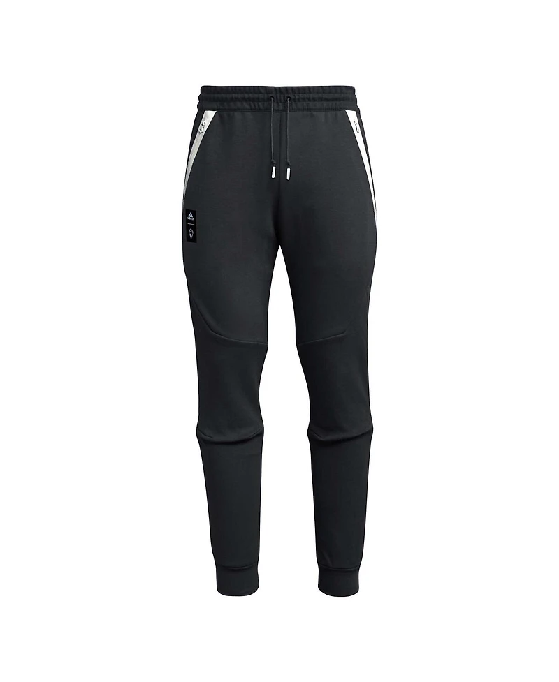 Men's adidas 2023 Player Black Colorado Rapids Club Travel Pants