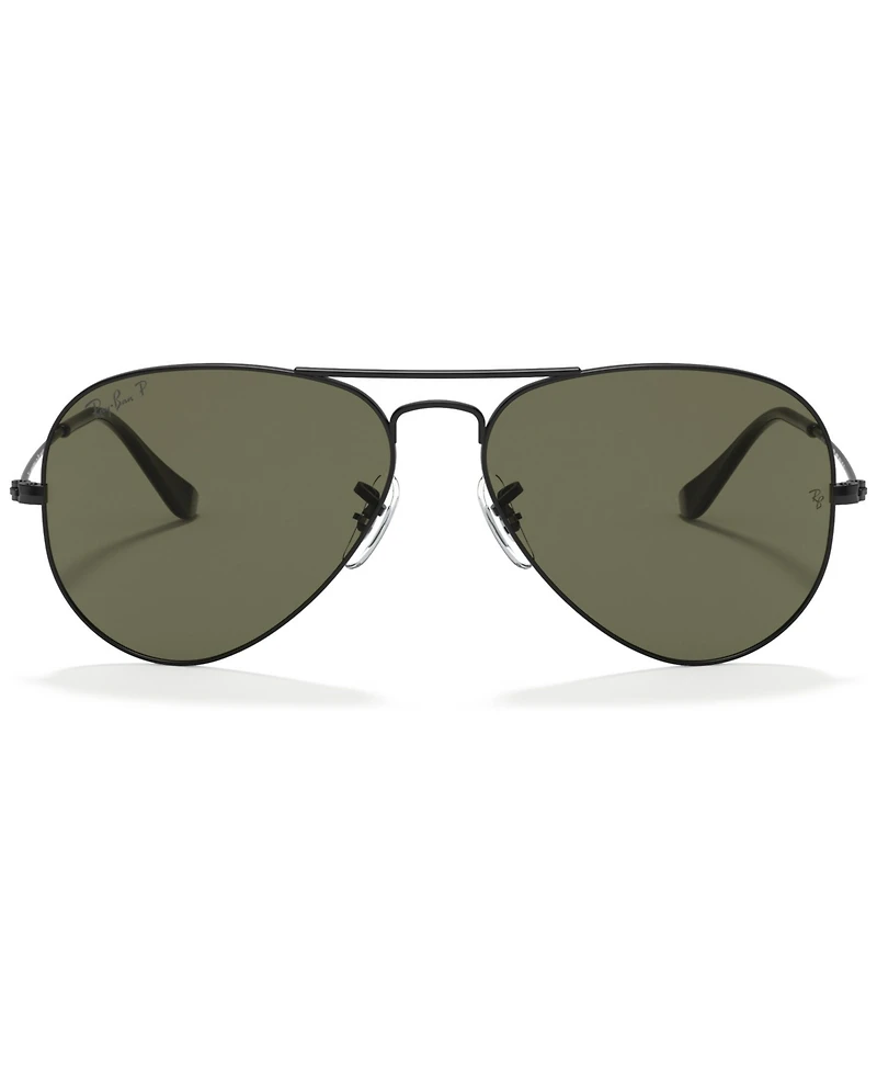 Ray-Ban Unisex Polarized Sunglasses, RB3025 Aviator Classic