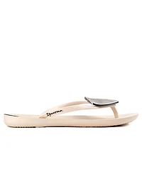 Ipanema Women's Wave Heart Sparkle Flip-flop Sandals