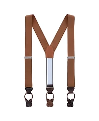Trafalgar Men's Phoenix 38mm Grosgrain Non Stretch Ribbon Button End Suspenders