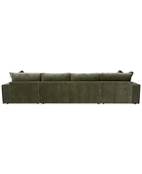 Michola 161" 3-Pc. Fabric Sectional with Double Chaise, Created for Macy's