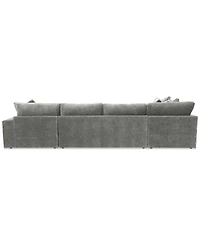 Michola 155" 3-Pc. Fabric Sectional with Chaise, Created for Macy's