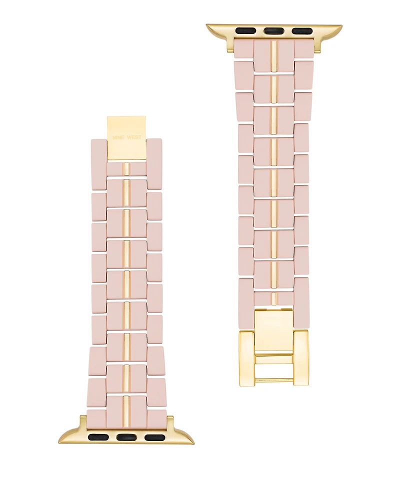 Nine West Women's Rubberized Link Bracelet designed for Apple Watch 42mm (Series 1-3 only) & 44/45/46/49mm (Ultra & Ultra 2)