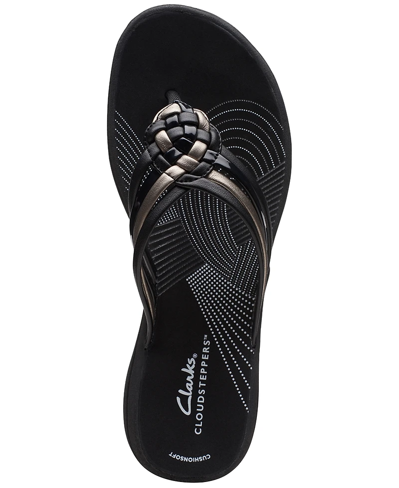 Clarks Women's Breeze Coral Thong Sandals