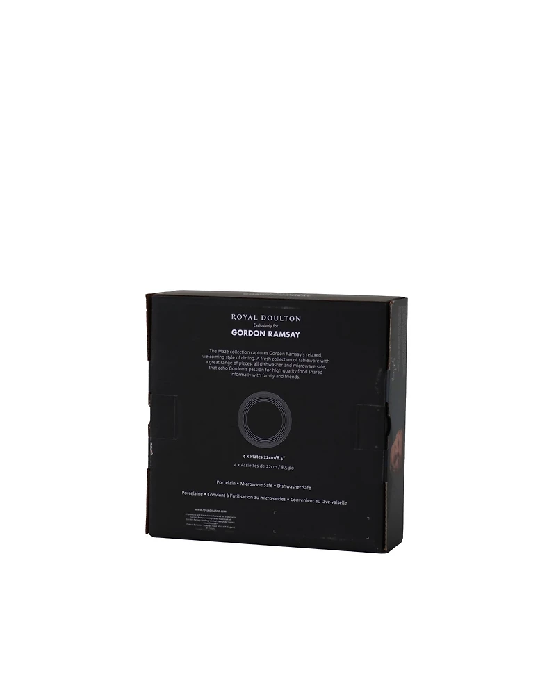 Royal Doulton Maze Denim Line Plate, Set of 4