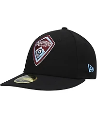 Men's New Era Black Colorado Rapids Primary Logo Low Profile 59FIFTY Fitted Hat