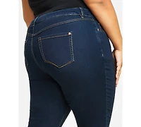 I.n.c. International Concepts Plus Size Essex Super Skinny Jeans, Created for Macy's