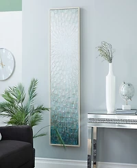 Rosemary Lane Canvas Radial Starburst Framed Wall Art with Brown Frame, 71" x 2" x 20"