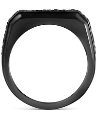 Effy Men's Black Spinel Ring (1-5/8 ct. t.w.) in Black Pvd-Plated Sterling Silver