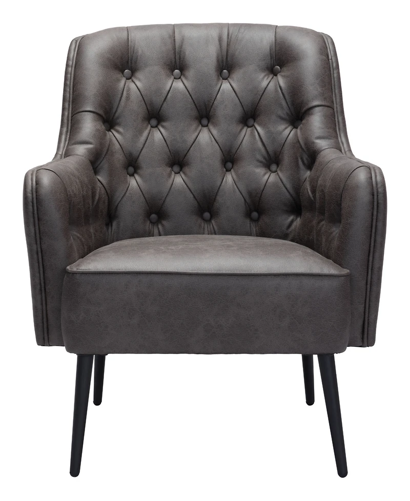 Zuo 35" Steel, Polyester Tasmania Boho Chic Accent Chair