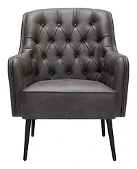 Zuo 35" Steel, Polyester Tasmania Boho Chic Accent Chair