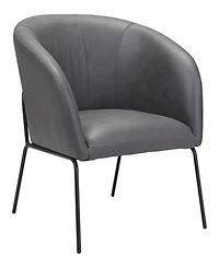 Zuo 30" Steel, Polyester Quinten Boho Chic Accent Chair